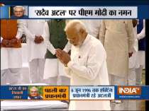 PM Modi, BJP leaders pay homage to ex-PM Atal Bihari Vajpayee on first death anniversary