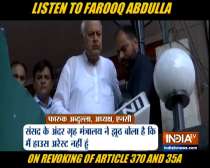 Farooq Abdullah loses his cool, says Home Minister is lying in the Parliament that I am not house arrested