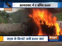 BMW catches fire in Ahmedabad, no casualty reported