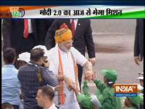 PM Modi meets children at Red Fort on the occasion of 73rd Independence Day