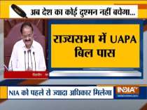 Rajya Sabha passes anti-terror UAPA Amendment Bill