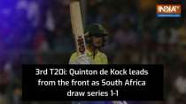 South Africa cruise to 9-wicket win over India, draw T20I series 1-1
