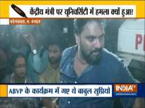 Babul Supriyo heckled at Jadavpur University