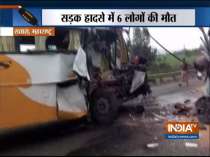 Maharashtra: 6 killed in bus-truck collision in Satara