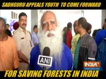 Sadhguru appeals the youth to save forests in India