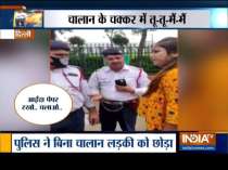 Watch video: Delhi girl creates ruckus on road
