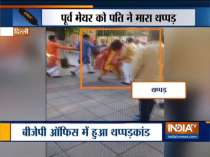Former mayor Sarita Singh assaulted by husband at BJP office in Delhi