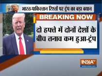 Tensions between India, Pakistan less heated now than 2 weeks ago, says US Prez