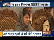 15-member PDP delegation not to meet Mehbooba Mufti today