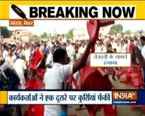 Scuffle breaks out between RJD workers at Tejaswai yadev