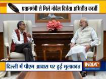 Nobel Prize winner Abhijeet Baneerjee meets PM Modi in Delhi