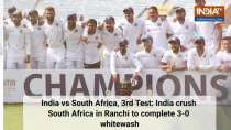 India vs South Africa, 3rd Test: India crush South Africa in Ranchi to complete 3-0 whitewash
