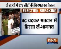 Maharashtra Assembly Polls: Mohan Bhagwat casts vote in Nagpur