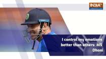 I control my emotions better than others: MS Dhoni reveals mantra behind being 