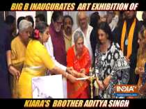 Amitabh Bachchan inaugurates art exhibition of Aditiya Singh