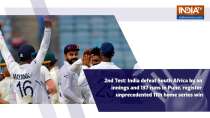 2nd Test: India defeat South Africa by an innings and 137 runs in Pune