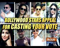Bollywood stars appeal fans to cast their vote