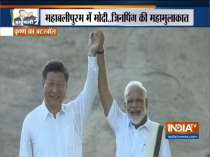PM Narendra Modi receives Chinese President Xi Jinping at Mahabalipuram