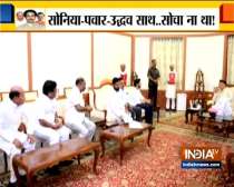 Mumbai:Aaditya Thackeray, Eknath Shinde and other Shiv Sena leaders meet Maharashtra Governor