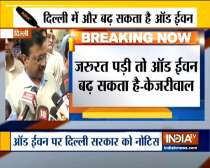 If required we can extend Odd-Even scheme, says Delhi CM Arvind Kejriwal