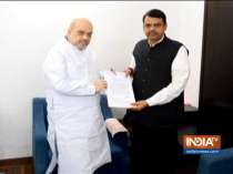 Maharashtra CM Devendra Fadnavis meets Union Home Minister Amit Shah