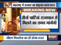 Shiv Sena-Congress-NCP to meet Maharashtra governor on November 23 to stake claim