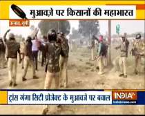 Unnao:Clash breaks out between police and farmers