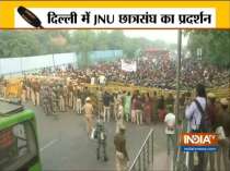 Delhi: JNU students stage protest over fee hike