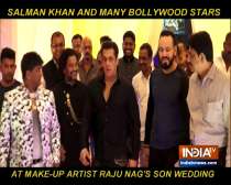 Salman Khan attends make-up artist Raju Nag