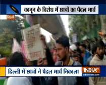 Jamia students continue the protest against Citizenship Amendment Act