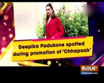 Deepika Padukone spotted during promotion of 