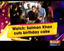 Watch: Salman Khan cuts birthday cake