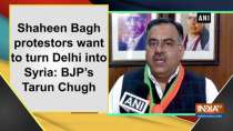 Shaheen Bagh protestors want to turn Delhi into Syria: BJP