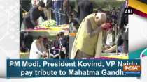 PM Modi, President Kovind, VP Naidu pay tribute to Mahatma Gandhi