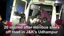 20 injured after minibus skids off road in JandK