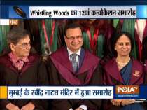 Salim Khan, Rajat Sharma attend Whistling Woods International convocation