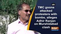 TMC goons attacked protesters with bombs, alleges Adhir Ranjan on Murshidabad clash