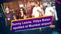 Sunny Leone, Vidya Balan spotted at Mumbai airport