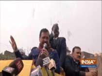 Delhi Assembly polls: CM Kejriwal holds road show in Gokul, attacks BJP