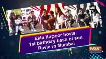 Ekta Kapoor hosts 1st birthday bash of son Ravie in Mumbai