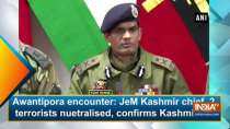 Awantipora encounter: JeM Kashmir chief, 2 terrorists nuetralised, confirms Kashmir IGP