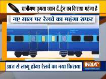 Railway train tickets to cost more from today