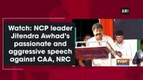 Watch: NCP leader Jitendra Awhad