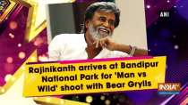 Rajinikanth arrives at Bandipur National Park for 