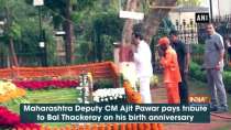 Maharashtra Deputy CM Ajit Pawar pays tribute to Bal Thackeray on his birth anniversary