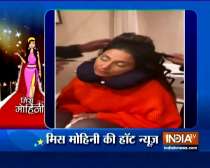 Hina Khan falls asleep during make-up