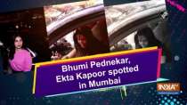 Bhumi Pednekar, Ekta Kapoor spotted in Mumbai