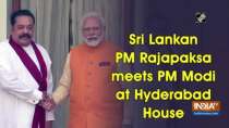 Sri Lankan PM Rajapaksa meets PM Modi at Hyderabad House