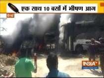 Fire engulfs 10 buses in Chennai, no casualty reported