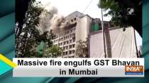 Massive fire engulfs GST Bhavan in Mumbai